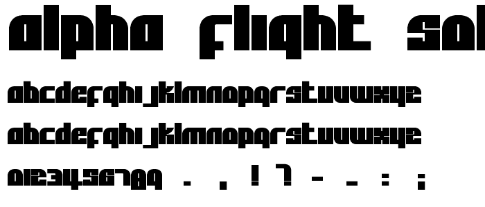 Alpha Flight Solid font